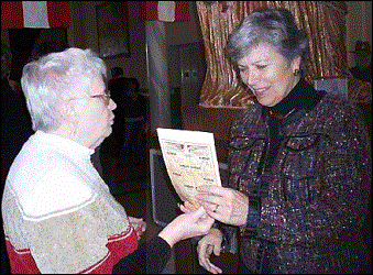 Delores Stienecer and First Lady Frances Strickland