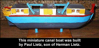 Miniature Canal Boat created by Paul Lietz