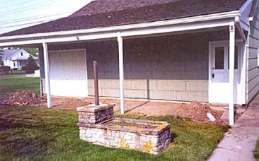 Front of barn before renovation