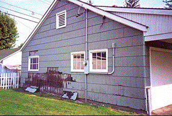 North end of barn before renovation