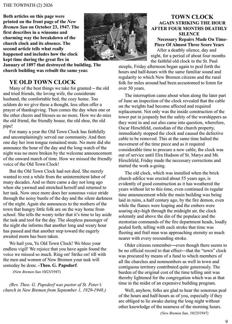 St. Paul Church Clock back to striking the hour.