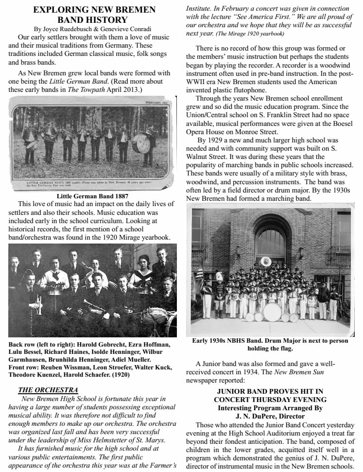 New Bremen Band History
